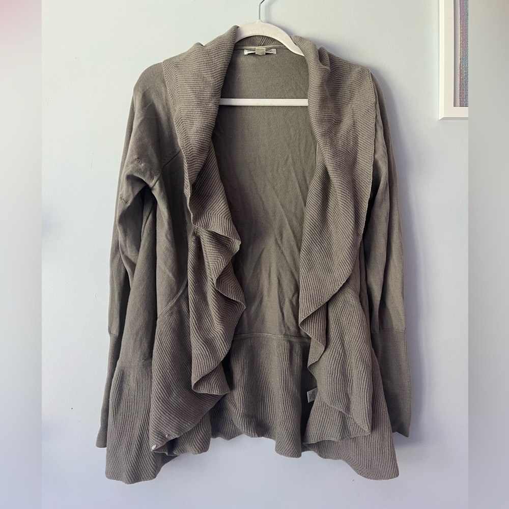 Banana Republic Gray Open Front Sweater